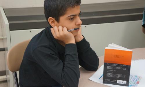 Student from Yemen in class