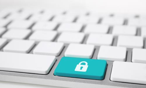 Security button on laptop keyboard Security button on laptop keyboard