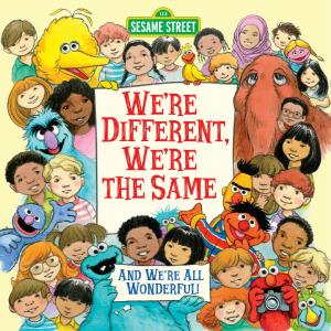 Illustration of Sesame Street monsters and friends